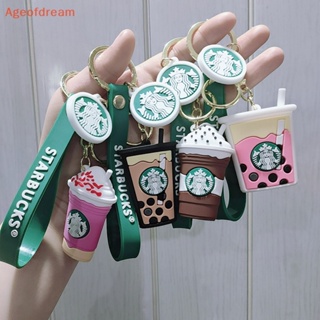 [Ageofdream] พวงกุญแจ จี้ตุ๊กตาหมีกาแฟ Starbucks น่ารัก สําหรับห้อยกระเป๋า โทรศัพท์มือถือ เครื่องประดับ