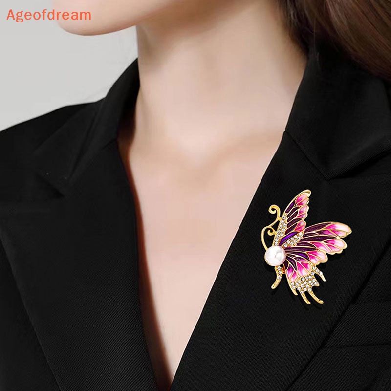 ageofdream-เข็มกลัด-รูปผีเสื้อ-ประดับไข่มุก-พลอยเทียม-ขนาดเล็ก-หรูหรา-เครื่องประดับ-ของขวัญ