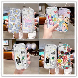 เคส iphone 6s plus เคส iphone 6 plus เคสโทรศัพท์มือถือ แบบใส ลายครีม สําหรับ iphone 6s plus 6 plus