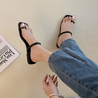 Ace  องเท้าแตะหญิง รองเท้าแตะ ลำลองสำหรับผู้หญิง พื้นรองเท้าหนามาก  Chic fashion รุ่นใหม่ สไตล์เกาหลี B90H2NU 37Z230910