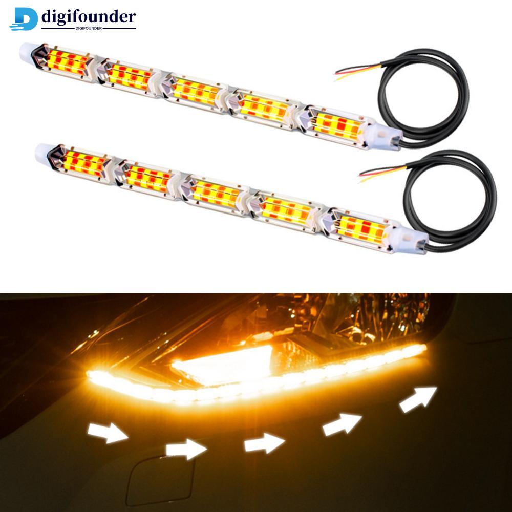 digifounder-แถบไฟหน้ารถยนต์-led-drl-ยืดหยุ่น-กันน้ํา-สีขาว-สีเหลือง-u6z1-1-ชิ้น