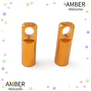 Amber ฝาครอบวาล์ว อลูมิเนียม กันฝุ่น สีม่วง ทอง แดง สําหรับล้อรถจักรยาน 8 ชิ้น