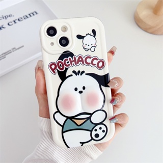 เคสโทรศัพท์มือถือ ลายการ์ตูน Pochacco น่ารัก สําหรับ Apple iPhone 13 12 Promax XS 13 Promax 78 Plus 14 Promax 7 8