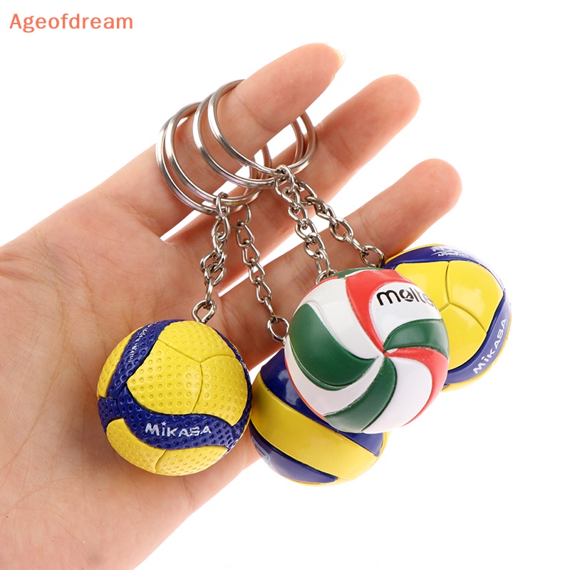 ageofdream-พวงกุญแจ-จี้ลูกบอลวอลเลย์บอล-เหมาะกับของขวัญ-สไตล์นักธุรกิจ