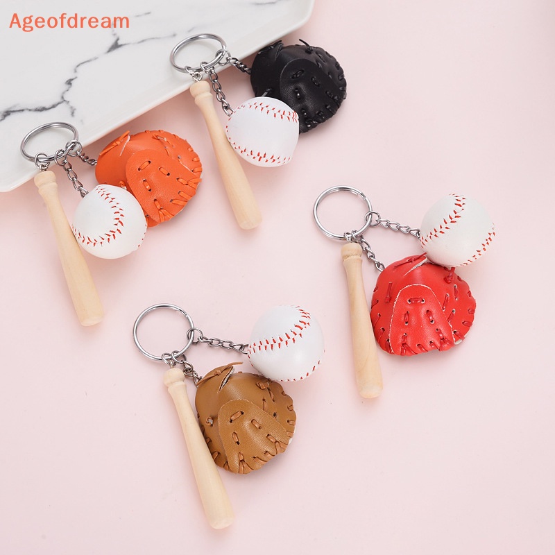 ageofdream-พวงกุญแจถุงมือเบสบอล-ขนาดเล็ก-สามชิ้น-ของขวัญสําหรับผู้หญิง-ผู้ชาย