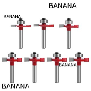 Banana1 ดอกกัดมิลลิ่ง คาร์ไบด์ T Type ก้าน 1/4 ทนทาน สําหรับงานไม้