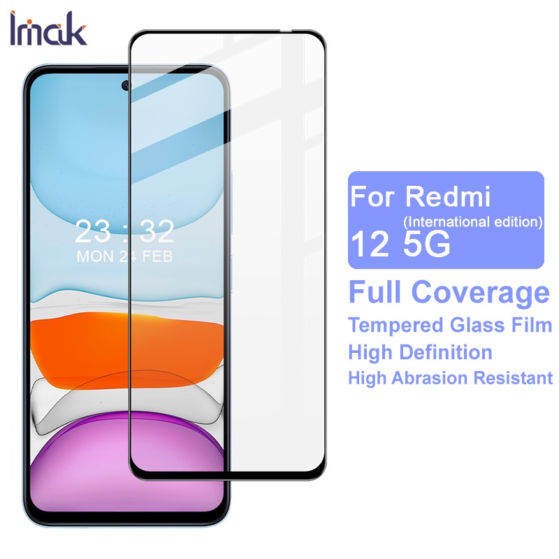 original-imak-redmi-12-5g-กระจกนิรภัย-กาวเต็ม-ฟิล์มกันรอยหน้าจอ