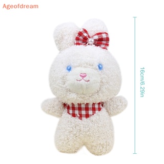 [Ageofdream] พวงกุญแจ จี้ตุ๊กตากระต่ายน่ารัก สีขาว สําหรับตกแต่งบ้าน ของขวัญเด็ก
