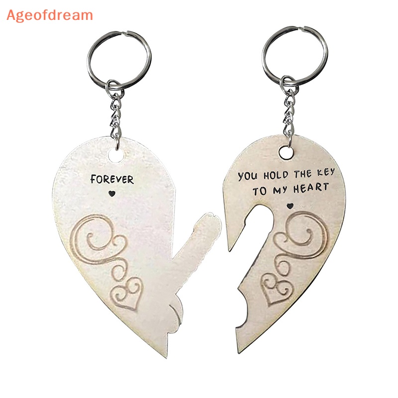 ageofdream-พวงกุญแจ-จี้รูปหัวใจ-ขนาดเล็ก-1-คู่