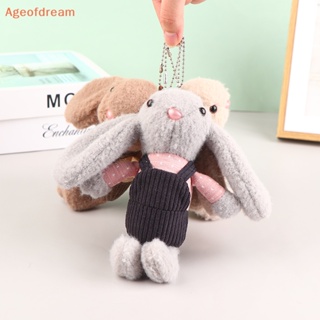 [Ageofdream] พวงกุญแจ จี้ตุ๊กตากระต่ายน่ารัก แบบนิ่ม ขนาด 16 ซม. สําหรับตกแต่งกระเป๋า