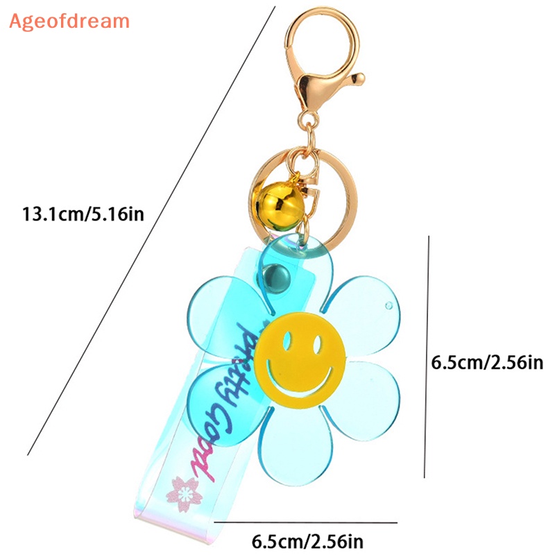 ageofdream-พวงกุญแจอะคริลิค-จี้รูปดอกทานตะวันน่ารัก-ขนาดเล็ก-สร้างสรรค์-เครื่องประดับ-สําหรับผู้หญิง