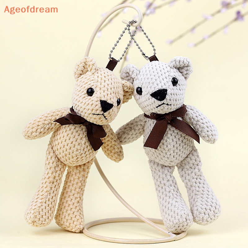 ageofdream-พวงกุญแจ-จี้ตุ๊กตาหมี-diy-สําหรับห้อยกระเป๋าเป้สะพายหลัง