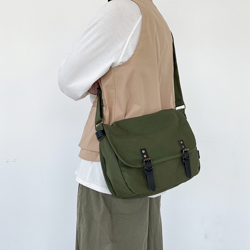 taidu-กระเป๋า-messenger-แฟชั่นย้อนยุคสไตล์ฮ่องกง-กระเป๋าสะพายไหล่ลำลองเรียบง่าย-กระเป๋าสะพายข้างผ้าแคนวาสความจุขนาดใหญ่พร้อมฝาปิด