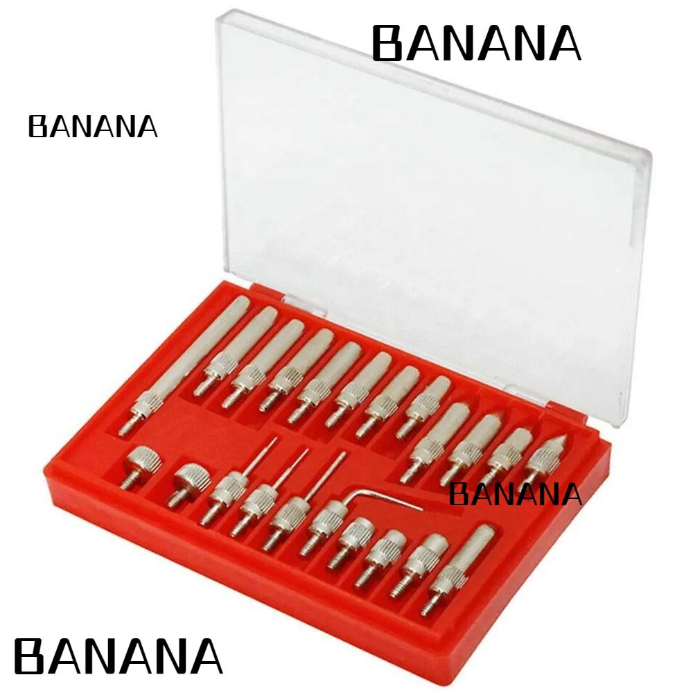 banana1-อะไหล่ปลายวัด-สเตนเลส-สีเงิน-พร้อมตัวบ่งชี้หน้าปัด-22-ชิ้น