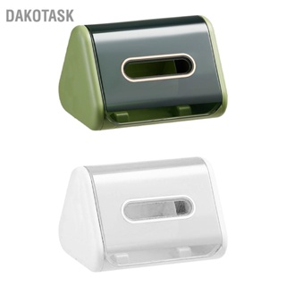  DAKOTASK เครื่องจ่ายกระดาษทิชชูฝาครอบติดผนังโมเดิร์นดีไซน์ผ้าเช็ดปากคอนเทนเนอร์สำหรับห้องนั่งเล่นห้องน้ำ