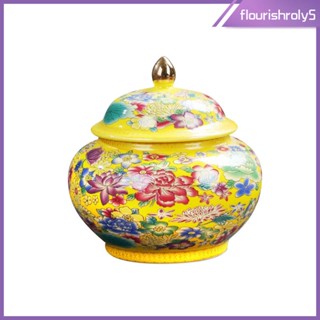 [Flourishroly5] กระปุกเซรามิค สีเคลือบ ขนาด 800 มล. สําหรับเก็บเครื่องปรุง กาแฟ