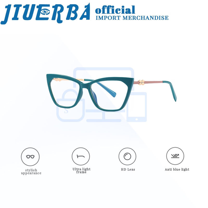 jiuerba-tr90-แว่นตา-ป้องกันแสงสีฟ้า-ป้องกันรังสียูวี-สไตล์ยุโรป-และอเมริกา-สําหรับผู้ชาย-และผู้หญิง