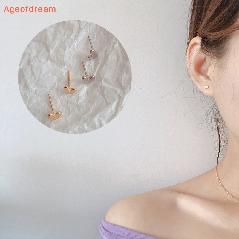 ageofdream-ต่างหูสตั๊ด-รูปหัวใจ-ขนาดเล็ก-สีทอง-สีเงิน-สไตล์เกาหลี-เรียบง่าย-เครื่องประดับ-สําหรับผู้หญิง-1-คู่