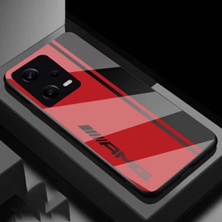 【พร้อมส่ง】เคสโทรศัพท์มือถือแบบแก้วแข็ง ลาย Mercedes Benz สําหรับ Xiaomi Redmi Note 10 Pro Case 12 Turbo 11 10 9 Pro Max 11T