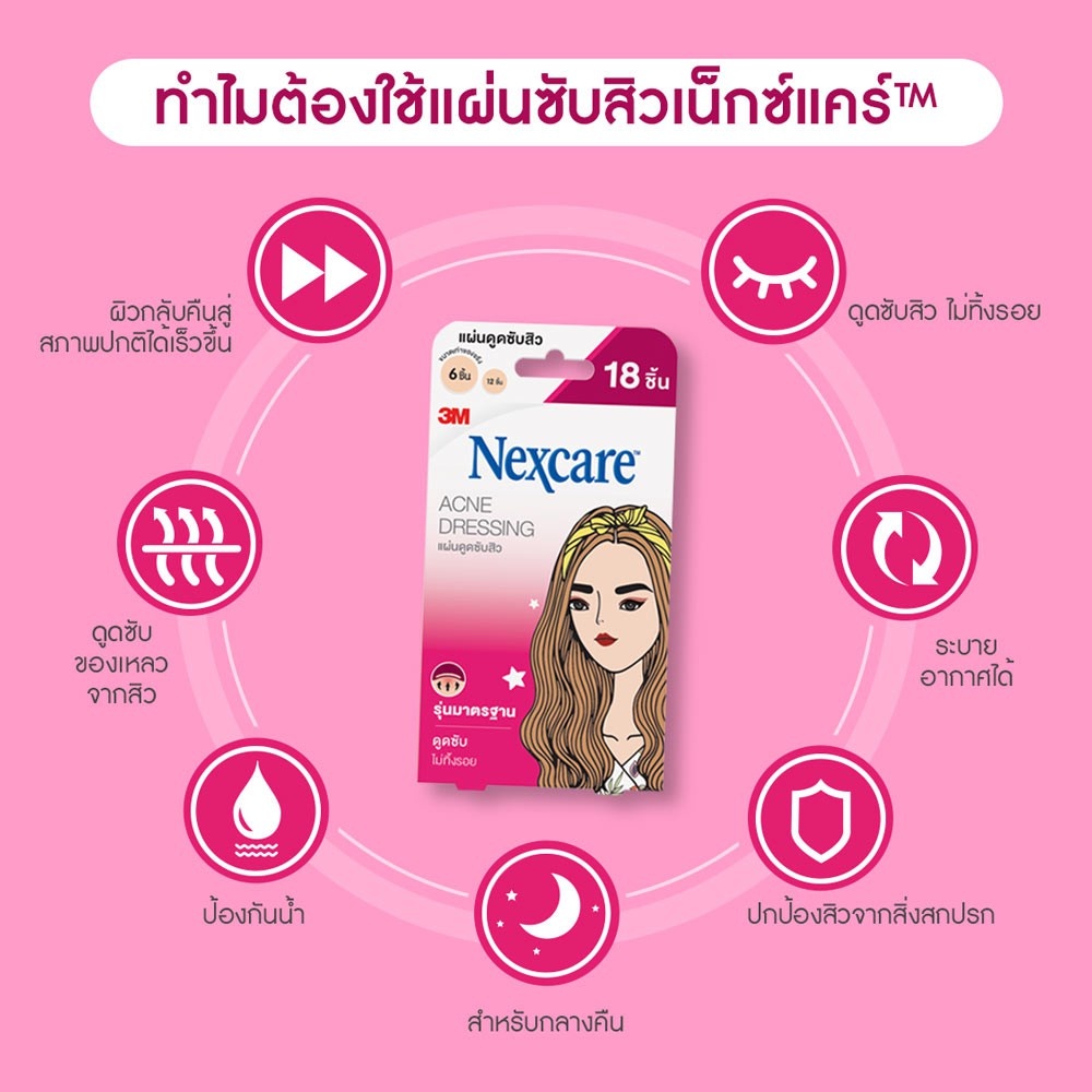 3m-nexcare-แผ่นซับสิว-ตรา-3m-สำหรับแปะสิว-18-ชิ้น