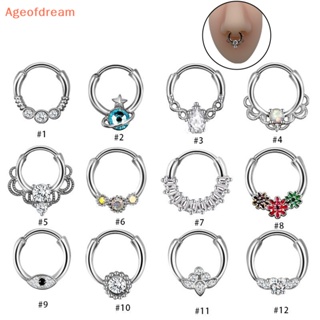 [Ageofdream] ใหม่ แหวนจมูก ไทเทเนียม เหล็ก