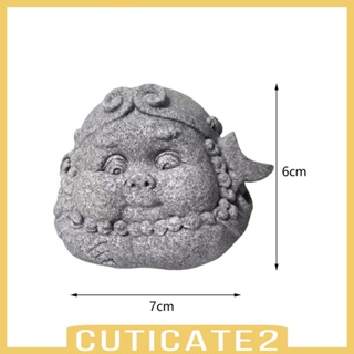 [Cuticate2] รูปปั้นพระพุทธรูปหินทราย สําหรับตกแต่งรถยนต์ โรงแรม