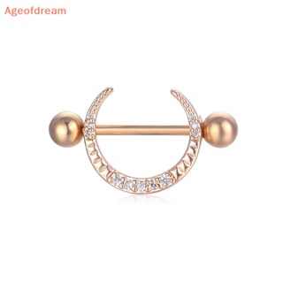 [Ageofdream] ใหม่ แหวนสเตนเลส รูปตัว U ประดับเพทาย เซ็กซี่ เครื่องประดับ สําหรับผู้หญิง