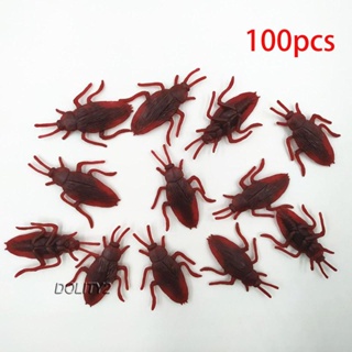 [Dolity2] ของเล่นแมลงสาบปลอม 5.5*3.5 ซม. สําหรับวันหยุดฮาโลวีน 100 ชิ้น
