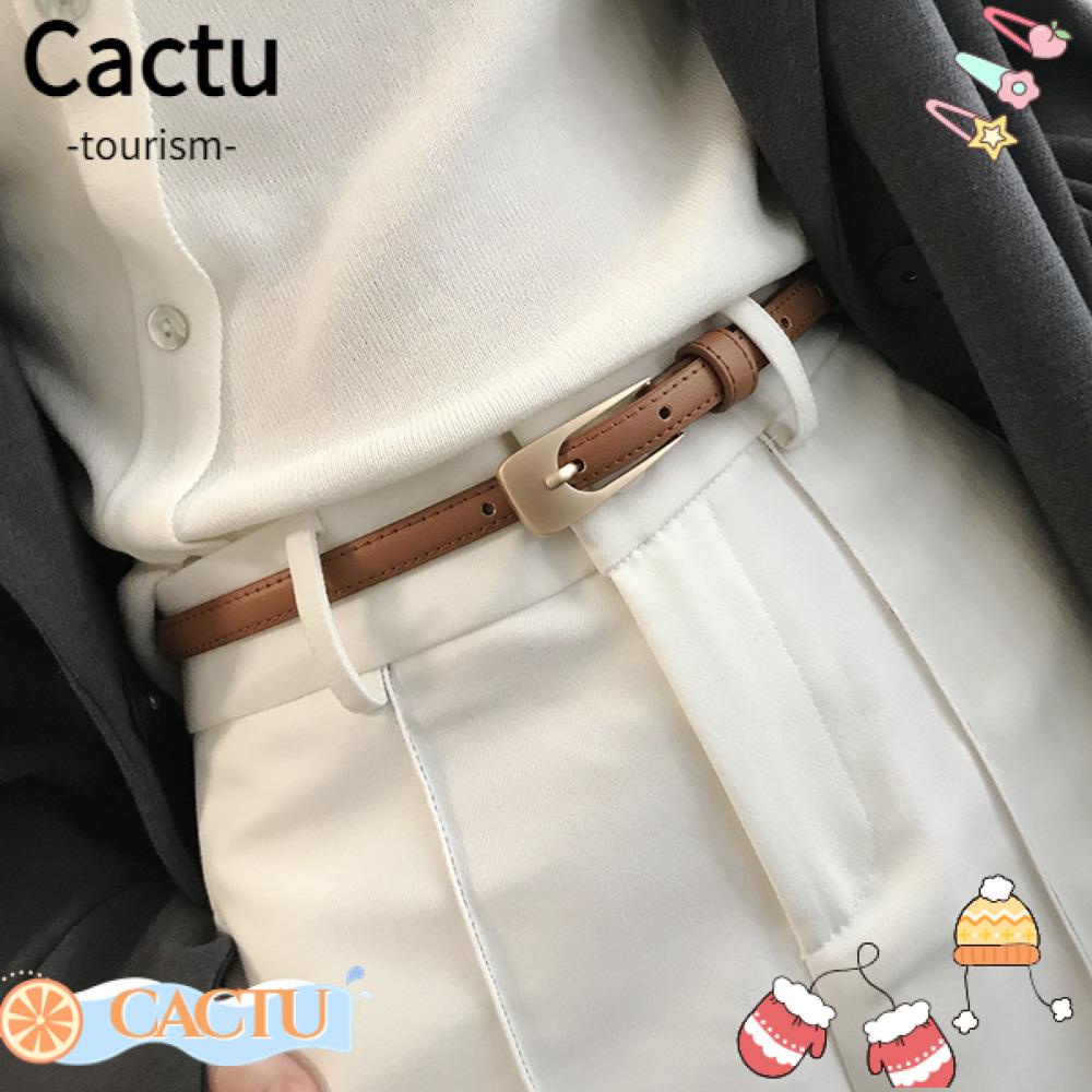 cactu-เข็มขัดหนัง-แฟชั่น-ลําลอง-วินเทจ-บาง-สายรัดเอว