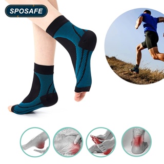 Sposafe ถุงเท้าสนับข้อเท้า บรรเทาอาการปวดข้อเท้า สําหรับผู้ชาย และผู้หญิง เหมาะกับการเล่นบาสเก็ตบอล วอลเลย์บอล ฟุตบอล เอ็นอักเสบ 1 คู่