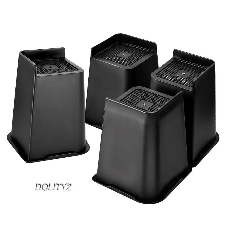 dolity2-บล็อกยกเฟอร์นิเจอร์-โซฟา-เตียง-ขนาด-8-นิ้ว-สีดํา-4-ชิ้น