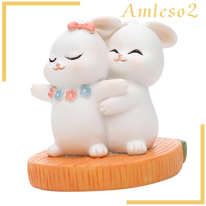 amleso2-ฟิกเกอร์กระต่ายคู่รัก-ของขวัญแต่งงาน-สําหรับตกแต่งบ้าน