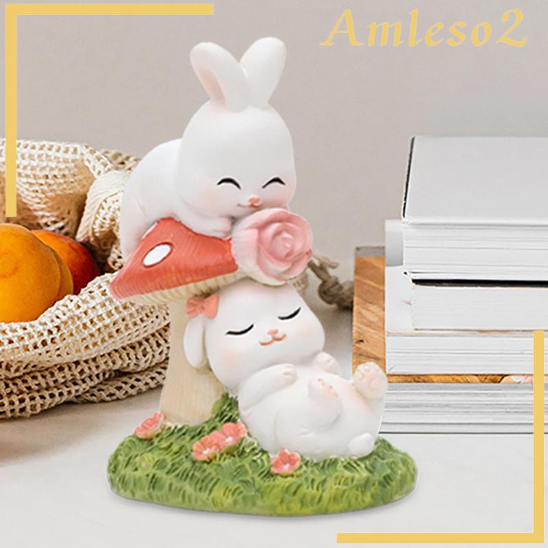 amleso2-ฟิกเกอร์กระต่ายคู่รัก-ของขวัญแต่งงาน-สําหรับตกแต่งบ้าน