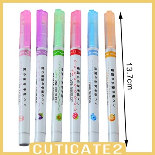 [Cuticate2] ปากกามาร์กเกอร์ ไฮไลท์ DIY สําหรับวาดภาพ ทําการ์ด โรงเรียน พร้อมส่ง