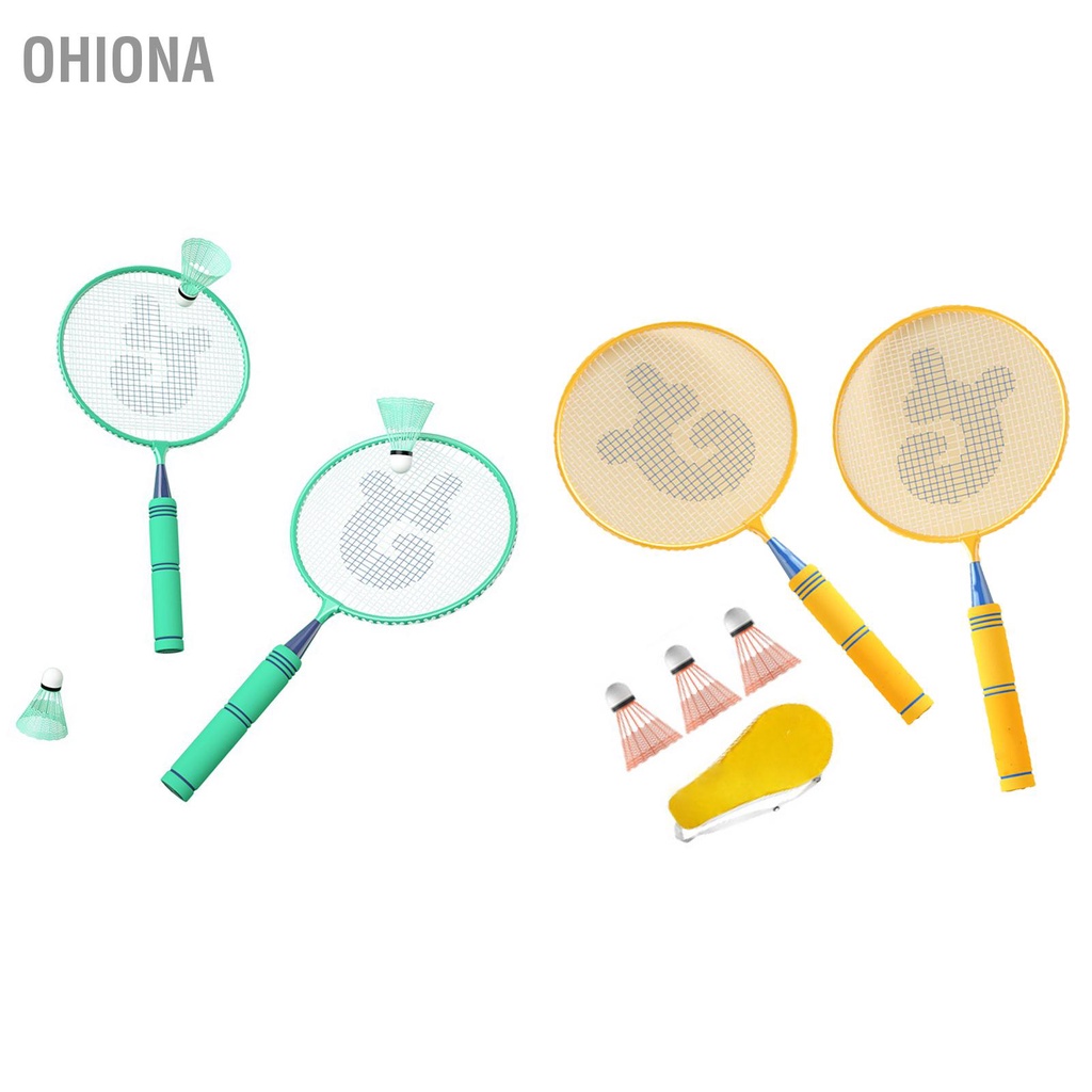 ohiona-ไม้แบดมินตันสำหรับเด็ก-โลหะผสมเหล็ก-น้ำหนักเบา-ชุดไม้แบดมินตันสำหรับเด็กสำหรับเด็กอายุ