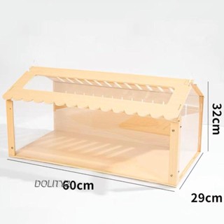 [Dolity2] กรงหนูแฮมสเตอร์ ของเล่นไม้ ขนาดเล็ก สําหรับหนูแฮมสเตอร์ ไก่