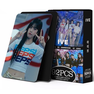 สติกเกอร์โปสการ์ด ลาย IVE 2023 IVE Liz Leeseo Yujin Wonyoung Gaeul Rei Kpop สําหรับตกแต่งบ้าน 92 ชิ้น ต่อกล่อง