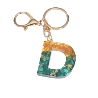 พวงกุญแจ จี้ตัวอักษร ปลาดาว สีเขียว เหมาะกับของขวัญ สําหรับห้อยกระเป๋าเป้สะพายหลัง กระเป๋าสตางค์ กุญแจรถมอเตอร์ไซค์