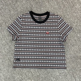 FOBK Chrome Hearts [the correct version of Poison home in stock] Crook 23FW summer new striped jacquard sword embroidered short sleeve t