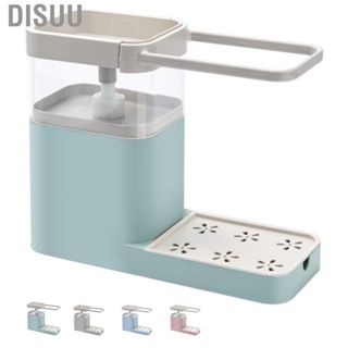 Disuu Dish Soap Dispenser  Dispensing Sponge Holder Large  Single Hand Operation for Kitchen