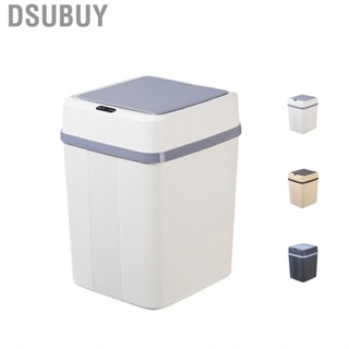 Dsubuy Trash Can 12L Smart  Stable Dealing Cover Simple Style Automatic Touchless Garbage Bin for Home