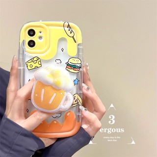 เคสป้องกันโทรศัพท์มือถือ TPU แบบนิ่ม ลายการ์ตูนเบียร์ สําหรับ Redmi 12 12C 10C 9A 9T Redmi Note 12 11 11s 10 9 Pro Redmi 10 9C Mi11LIte Poco X3 Pro NFC