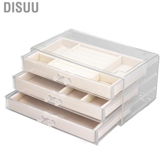 Disuu Small Jewelry Box A Strong And Durable Beige With Chains For