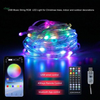 Char สายไฟ LED RGB บลูทูธ กันน้ํา 20 เมตร