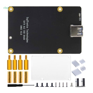 Char บอร์ดขยาย USB3 0 2280 สําหรับ RaspberryPi4 X862 V2 0 NGFF SSD