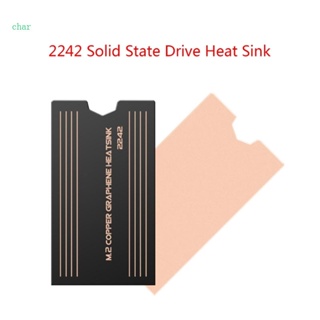 Char 2242 แผ่นฮีทซิงค์ระบายความร้อน SSD ทองแดง อุปกรณ์เสริม