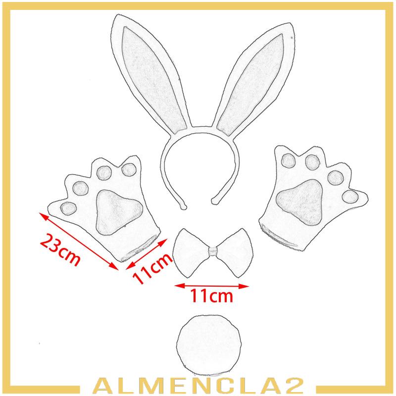 almencla2-ชุดเครื่องแต่งกาย-หูกระต่าย-หูกระต่าย-หูกระต่าย-ผูกโบว์-และหาง-สําหรับสวมบทบาทวันเกิด-4-ชิ้น