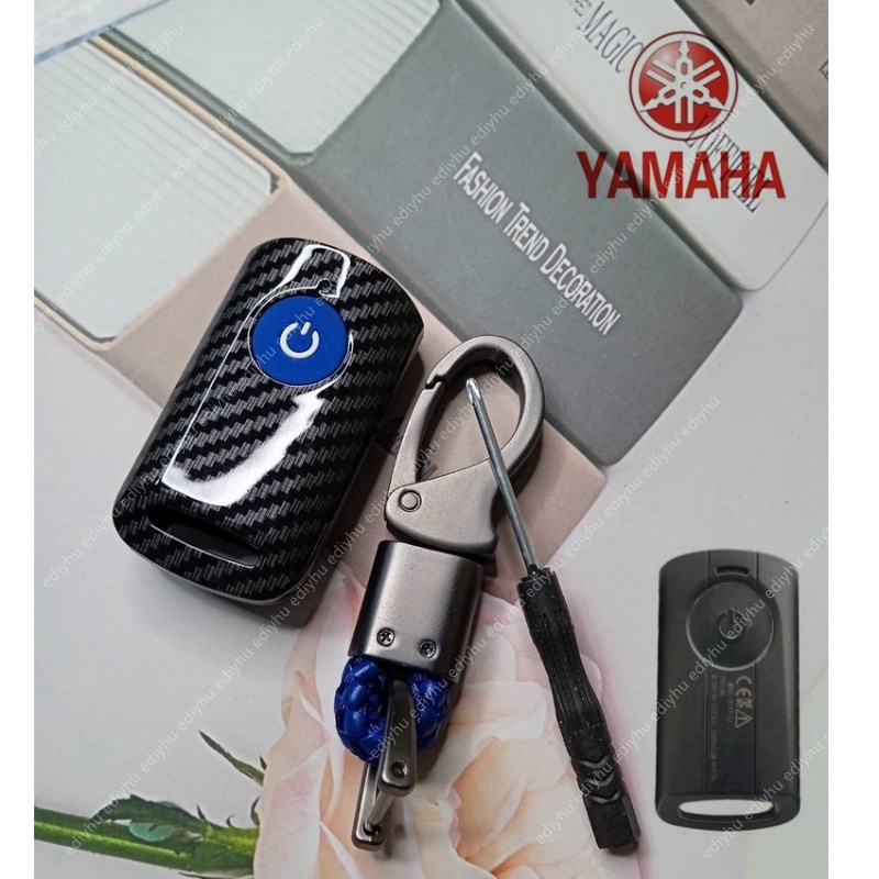 เคสกุญแจรีโมตรถยนต์-สําหรับ-yamaha-xmax-250-300-400-xmax300-aerox-155-tech-max-nvx155-ax-mvx-55-aerox-jauns-qbix-2021