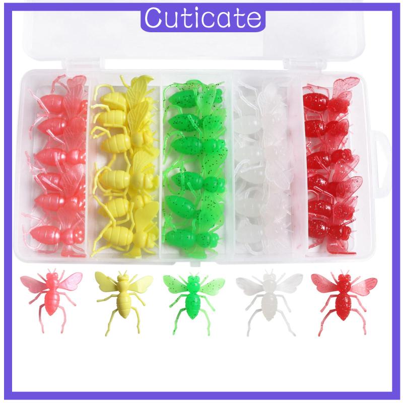 cuticate-เหยื่อตกปลาประดิษฐ์-แบบนิ่ม-ขนาดเล็ก-30-ชิ้น