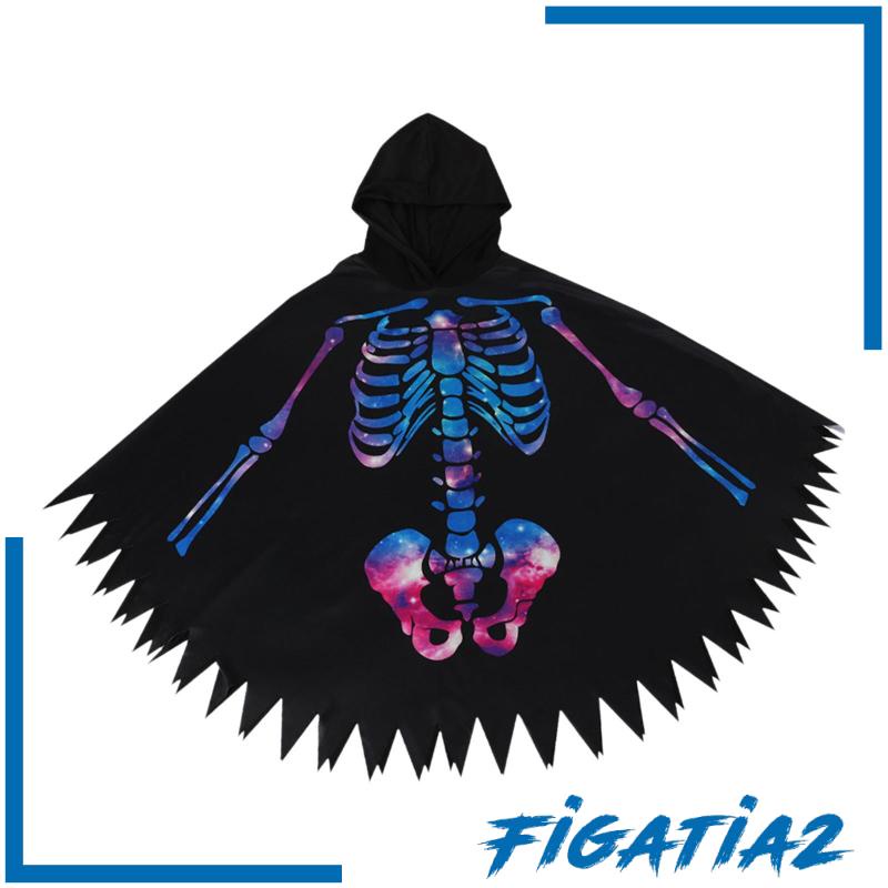 figatia2-เสื้อคลุม-เครื่องแต่งกายฮาโลวีน-ลายกะโหลก-ครอบครัว-เพื่อน-พ่อมด-ปีศาจ